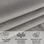 Velvet Upholstered Headboard Queen/Full Size Latest Model Wall Mount, Bed Frame Mount, Featuring High-Density Sponge Padding, Luxury Texture Easy Assembly Comfort and Style-Light Gray