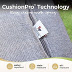 Patio Furniture Set 5 pcs, Outdoor Patio Furniture, 3-Seat Sofa, 2 Swivel Chairs, 2 Ottomans and 5.75" Extra Thick Cushion, Patio Conversation Set for Garden Backyard Deck,Grey