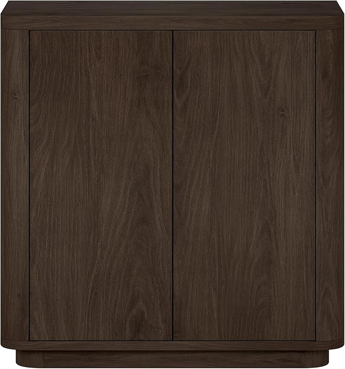 Henn&Hart 32" Wooden Accent Cabinet, Modern Sideboard Buffet Cabinet with Adjustable Shelf for Living Room, Dining Room, Bedroom or Entryway, Alder Brown