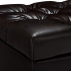 Christopher Knight Home Ottilie Leather Storage Ottoman, Brown
