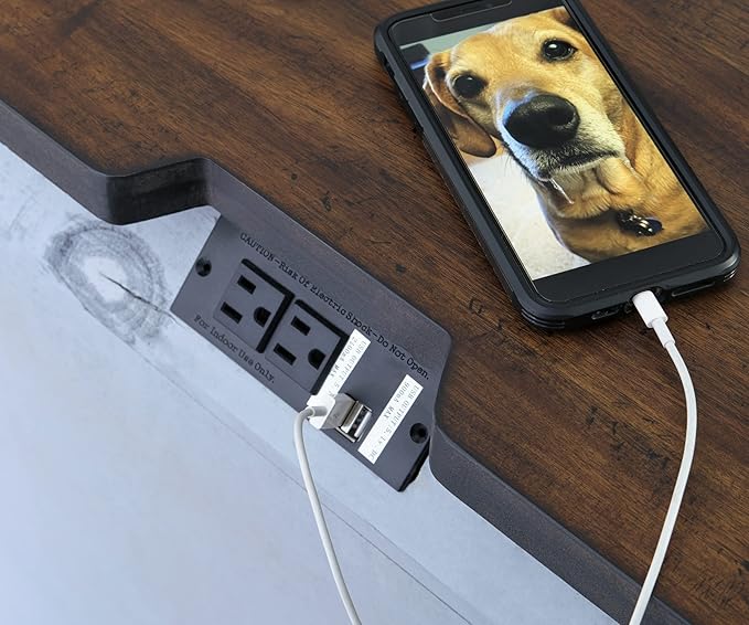 Signature Design by Ashley Lodenbay Casual 3 Drawer Night Stand with USB Charging Ports, Antique Gray