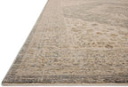 Loloi Magnolia Home by Joanna Gaines Junie Collection JUE-05 Denim/Natural 7'-10" x 7'-10", .38" Pile Height, Round Area Rug