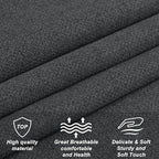 Linen Upholstered Headboard Queen/Full Size Latest Model Wall Mount, Bed Frame Mount, Featuring High-Density Sponge Padding, Luxury Texture Easy Assembly Comfort and Style-Dark Gray