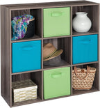 ClosetMaid 4167 Cubeicals Organizer, 9-Cube, Natural Gray