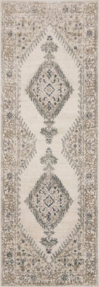 Loloi Teagan Collection TEA-02 Oatmeal/Ivory 7'-11" x 10'-6" Area Rug, Large, Soft Neutral Rug, High-Traffic for Living Room, Bedroom, Home Office, Dining Area
