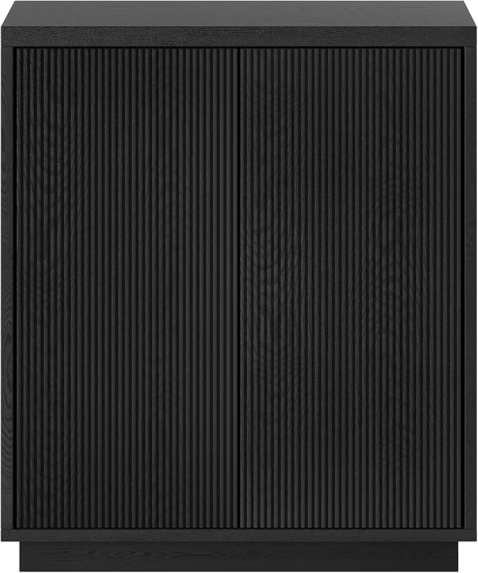Henn&Hart Alston Accent Cabinet, 28" Wide, Black Grain
