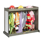 ECR4Kids Streamline Dress-Up Island, Costume Organizer, Grey Wash