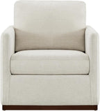 CHITA Swivel Accent Chair, FSC Certified Mid Century Modern Arm Chair for Living Room and Bedroom, Fully Assembled, Linen