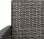 SAFAVIEH Outdoor Collection Bandele Grey Brown/White Cushion 4-Piece Conversation Patio Set PAT7506C