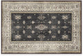 RUGGABLE Washable Vintage Area Rug – Verena Dark Wood 2x3, Stain-Resistant, Non-Slip – Small Machine Washable Rugs for Living Room, Bedroom, Hallway, Entryway & Bathroom–with Cushioned Pad