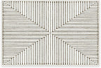 RUGGABLE x Jonathan Adler Machine Washable Modern Area Rug – Inkdrop Camel & Ivory 2x3, Stain-Resistant, Non-Slip – Small Rugs for Living Room, Bedroom, Hallway, Entryway & Bathroom–with Standard Pad