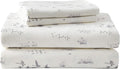 Eddie Bauer - Flannel Sheets Full Size, Anti-Pilling & Wrinkle Resistant Cotton, Touchably Soft for All-Season Comfort - Bed Sheets with Matching Pillowcases & Fitted Sheet (Geese Meadow Yellow)