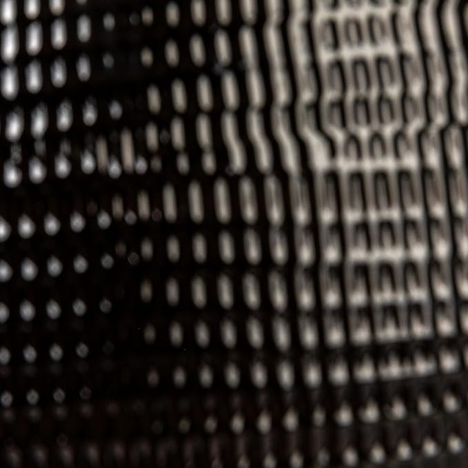 Creative Co-Op Embossed Textured Stoneware Planter, Matte Black