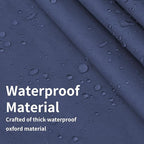 Easy-Going Waterproof Patio Cushion Covers ONLY Cover 22x22x4 inch 4 Pack Replacement Non-Slip Outdoor Seat Cushion Slipcover with Zipper. Navy