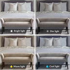 Madison Park Accent Bench, Upholstered with Nailhead Trim, & Padded Seat Entryway Bench Small, End of Bed Bench with Back, 49.5" W x 19.25" D x 23" H, Grey