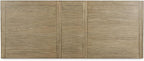 Signature Design by Ashley Tomtyn Casual Self Storing Leaf Dining Extension Table with Trestle Base, Light Brown