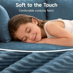 2025 New 108" Cloud Couch Sectional, Modular Sectional Sofa with L-Shaped Chaise, Deep Seat Sectional Modular Couch for Living Room, No Assembly Required (Blue, Left Facing Chaise)