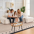 118" Modular Sectional Sofa, Cloud Sectional Couch with Deep Seat, Modern Modular Sofa with L Shaped Comfy Cloud Upholstered Boneless Couches for Living Room Bedroom, White