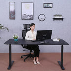 ApexDesk Elite Pro Series 60" x 27" Electric Height Adjustable Stand up Desk, Sit Stand Home Office Desk, Computer Desk - Curved Black