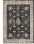 RUGGABLE Washable Vintage Area Rug – Verena Dark Wood 5x7, Stain-Resistant, Non-Slip – Medium Machine Washable Rugs for Living Room, Bedroom, Hallway, Entryway & Office–with Cushioned Pad