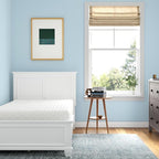 Signature Design by Ashley Twin Size Chime 10 Inch Medium Firm Memory Foam Mattress with Green Tea & Charcoal Gel for Pressure Relief, Fiberglass Free, Mattress In A Box