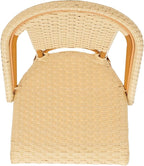 SAFAVIEH Outdoor Collection California Natural Bistro Side Chair Set of 2 (Fully Assembled)