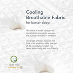 EPITEX Silverluxe Prime Queen Mattress, 12 Inch Gel Memory Foam Queen Size Mattress in a Box, Individual Pocket Spring for Low Motion Transfer, Medium Firm Mattress, Gray