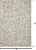 Loloi Amber Lewis Honora Collection HON-05 Bone/Multi 3'-9" x 5'-9" Accent Rug