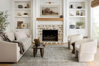 Loloi Chris Loves Julia Jules Collection JUL-08 Emerald/Antique Ivory 2'-3'' x 3'-9'', .13" Pile Height, Accent Rug