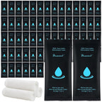 Moist Cotton Towel Bulk Moist Towelettes Individually Wrapped 8.7" x 8.7",White Towel Services,Refreshment Pre Moistened Towels for Travel Sport Party Spa Dentist (1 Count (Pack of 100), Unscented)