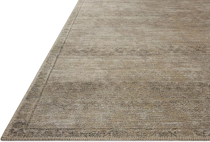 Loloi Amber Lewis Cambria Collection CBR-01 Ash/Bark 10'-0" x 14'-0" Area Rug Jute, Neutral, Vintage Style, Antique Tone, Living, Bedroom, Dining, Carpet