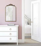 Kate and Laurel Arendahl Traditional Arch Mirror, 19" x 30.75", Gold, Baroque Inspired Wall Decor