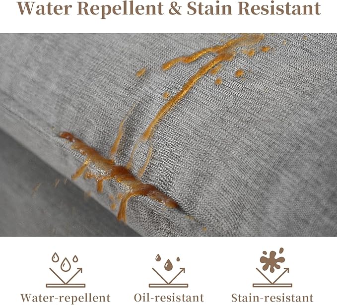 Waterproof Cloud Sectional Couches for Living Room,High Backrest Down Filled Couch,6 Seater Oversized Modular U-Shaped Sofas with Chaise,Detachable Sofa Covers,Deep Grey