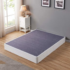 Signature Design by Ashley 10" Mattress Box Spring with Metal Foundation, King, White