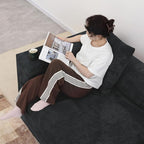 WJShome Modular Sectional Sofa Couch,181.1inch Oversized 4 Seater Couch, Upholstered with Corduroy Fabric Couches with 6 Pillows,Cushion Covers Removable& Washable,for Living Room