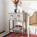 SAFAVIEH Home Collection Primrose Greige 3-Drawer Console Table