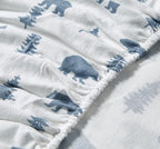 Eddie Bauer - Queen Sheets, Cotton Flannel Bedding Set, Brushed For Extra Softness, Cozy Home Decor (Bears & Trees, Queen)