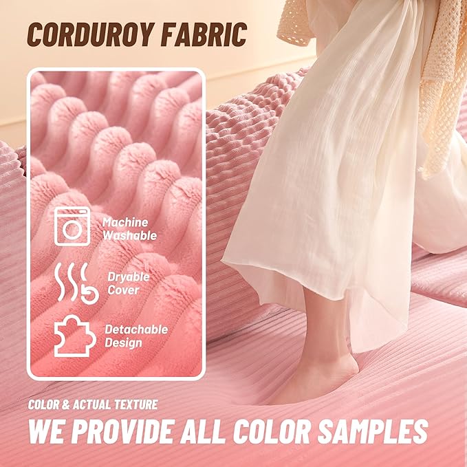 Cozy Single Seat, Comfortable Seating, No Assembly Required, Pink