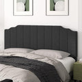 King Size Headboard Only, Linen Wall Mounted Headboard King for Adjustable Bed Modern Upholstered Head Board Easy Assembly, Dark Gray