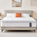 Queen Mattress, 12 Inch Hybrid Mattress in a Box, Memory Foam and Individual Pocket Springs, Soft and Breathable, Soft Feel