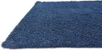 Unique Loom Solid Shag Collection Area Rug (8' 2" Square, Sapphire Blue/ Navy Blue)
