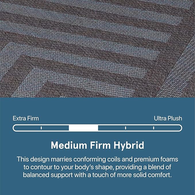Beautyrest Days End Medium Firm 12" Hybrid Mattress - Cal King - Cooling Tech, Supportive Durable Pocketed Coils, Pressure Relief, Motion Separation; 100 Night Sleep Trial and 10 Year Warranty