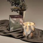 Thymes Frasier Fir Candle – Pine Needle Design – Holiday Scented Candle – Notes of Crisp Siberian Fir, Cedarwood & Sandalwood – Luxury Home Fragrance Gifts for Women & Men – Silver (Statement, 6.5 oz)
