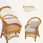 JMGBird Outdoor Cushion Tufted Pillow, Deep Seat Outdoor Chair Cushion Set 22"x22" Patio Cushions for Outdoor Furniture