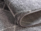 Unique Loom Trellis Frieze Collection Area Rug - Geometric (5' x 8' Oval, Light Gray/ Ivory)