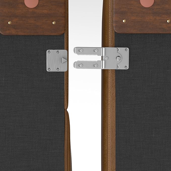 SIMPLIHOME Rex Left Corner Sectional Modular Sofa and Ottoman Set in Full-Grain Genuine Leather, Sienna, 116-inch-wide L-Shaped Leather Sofa and Matching 34-inch-Wide Table Ottoman for Living Room