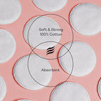 Swisspers Smooth Moves Ultra-Luxe Premium Cotton Rounds, Hypoallergenic Makeup Remover Pads for Sensitive Skin, USA Made, Vegan, Lint-Free, Paraben Free, 100 Count