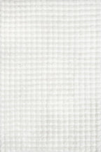nuLOOM Jeni Checkered 6 Round Machine Washable Area Rug for Living Room Bedroom Dining Room Kitchen, Off White