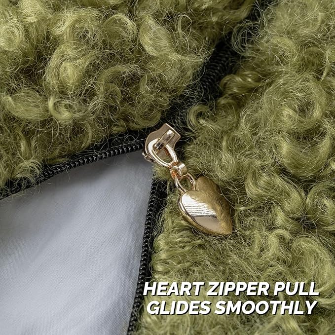 FUTEI Olive Green Decorative Throw Pillow Covers 26x26 Inch Set of 2,Soft Fluffy Faux Wool Fur Boucle Textured Euro Pillow Shams,Modern Home Decor for Couch Bed Living Room Office