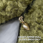 FUTEI Olive Green Decorative Throw Pillow Covers 26x26 Inch Set of 2,Soft Fluffy Faux Wool Fur Boucle Textured Euro Pillow Shams,Modern Home Decor for Couch Bed Living Room Office
